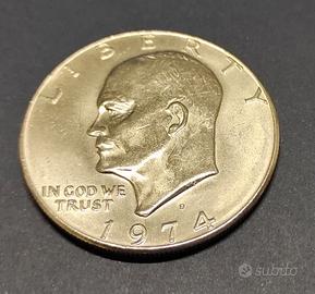 Moneta 1 Dollaro USA - Eisenhower in argento 1974