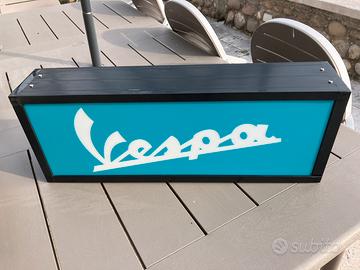 Vespa insegna neon pubblicitaria vintage