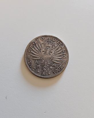 2 Lire 1902 Vittorio Emanuele III