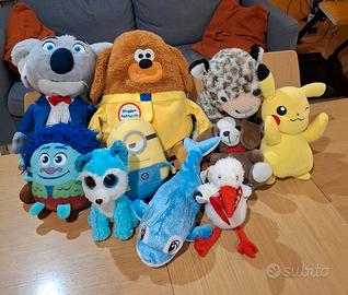 lotto composto  da n.10 pupazzi peluche
