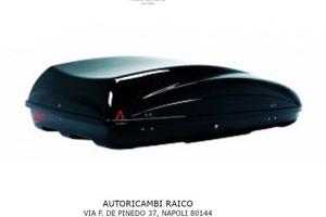 BOX BAULE PORTATUTTO TETTO HELIO 400 NERO LUCIDO 3