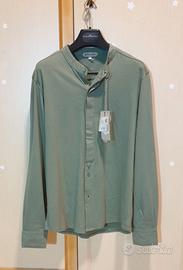 Hermitage Camicia morbido cotone 100% verde Tg- S.