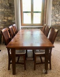 Tavolo in Noce Arte Povera