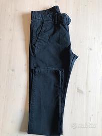 Pantaloni cotone blu