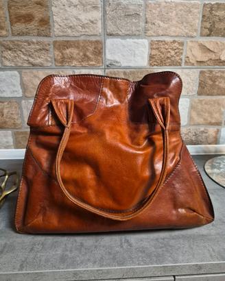 Borsa x donna in vera pelle marrone  Laba Stylist