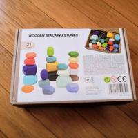 Pietre di Equilibrio Impilabili in Legno 21 Pezzi