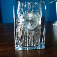 Orologio da tavolo Daum, Francia, anni '70