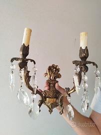 Applique con gocce cristallo