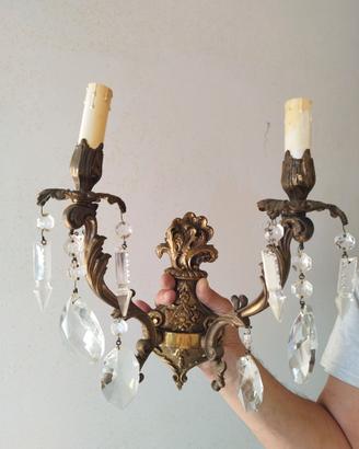 Applique con gocce cristallo