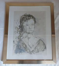 Litografia di Luigina de Grandis "CHIARA" [1972]