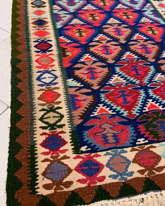 Tappeto kilim persiano antico cm 270 x 111
