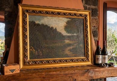 Antico dipinto XIX secolo scuola Inglese