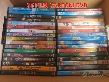 35 FILM CARTONI IN DVD + 13 IN VHS VARIE 