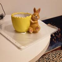 Coniglietto Pasquale con Contenitore Decorativo