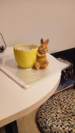 Coniglietto Pasquale con Contenitore Decorativo