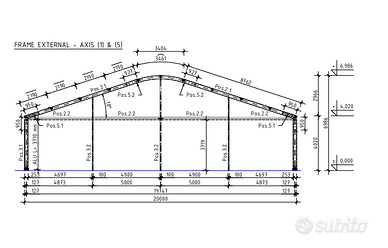 Tendostruttura per maneggio 20x20