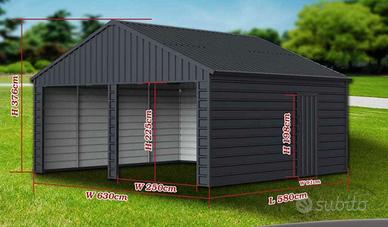 Garage prefabbricato smontabile 40mq
