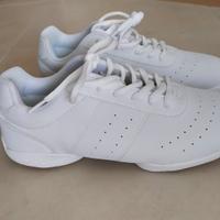 Scarpe unisex, per danza e sport, bianche 