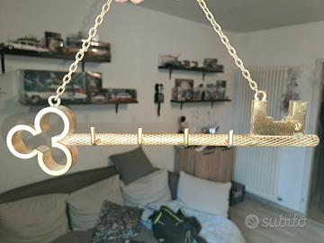 Portachiavi da muro artigianale in ottone