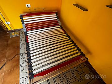 Letto una piazza e mezza rete elettrica +materasso
