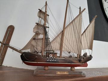 Modello barca goleta siglo XIX