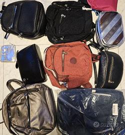 LOTTO MISTO 8 BORSE DONNA ZAINI KIPLING CAMOMILLA