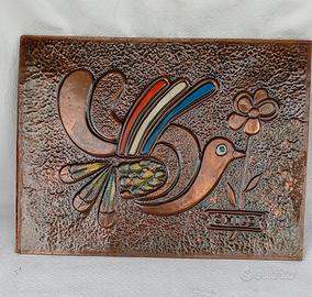 Quadro in rame sbalzato Cile anni 60