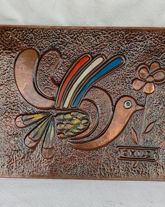 Quadro in rame sbalzato Cile anni 60