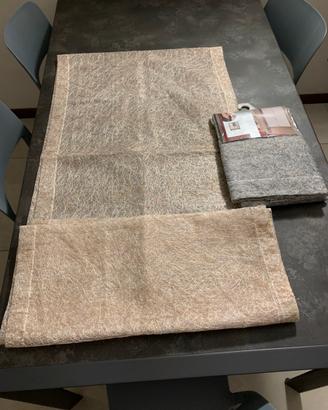 4 Tende 60x240 cm (2 Oro, 2 Argento)