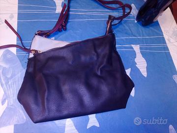 borsa carpisa  nera e rossa