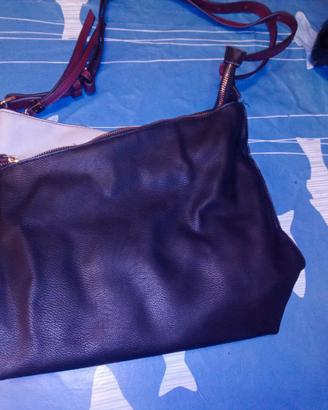 borsa carpisa  nera e rossa