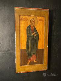 Antica Tavola con Santo