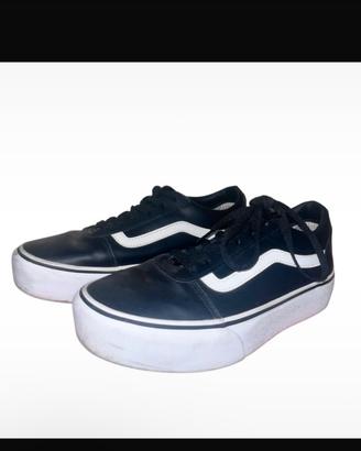Scarpe vans in pelle nere