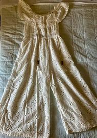 Abito- pantalone estivo bianco