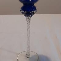 Candelabro in vetro soffiato porta candele