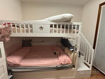 Letto a castello una piazza e mezza