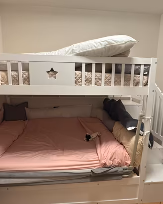 Letto a castello una piazza e mezza