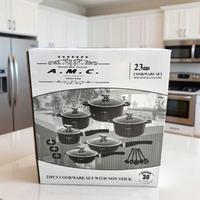 Set di pentole in pietra lavica 23Pcs 