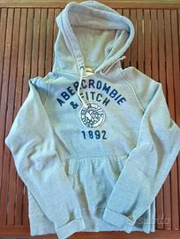 Felpa Abercrombie Fitch grigia pullover cappuccio