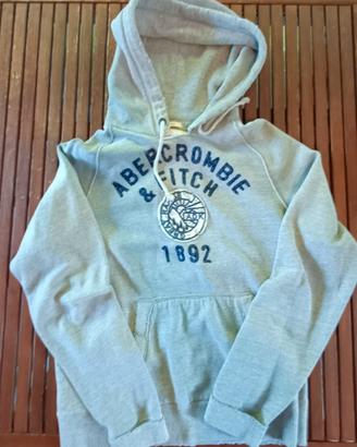 Felpa Abercrombie Fitch grigia pullover cappuccio