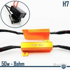RESISTENZE SPEGNI SPIA CANBUS 50W-8 OHM Kit Led H7