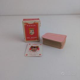 Carte poker mignon Dal Negro Treviso vintage