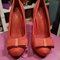 scarpe décolleté corallo 