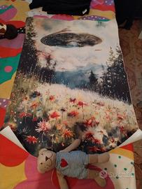 quadro in carta telato