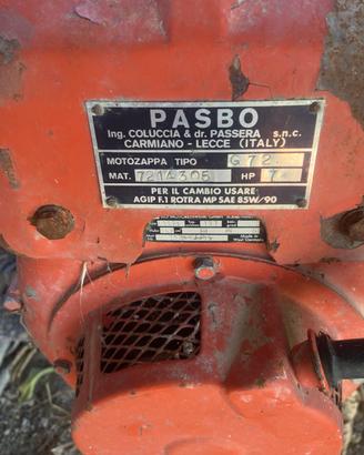 Motozappa Pasbo G72 – 7 HP