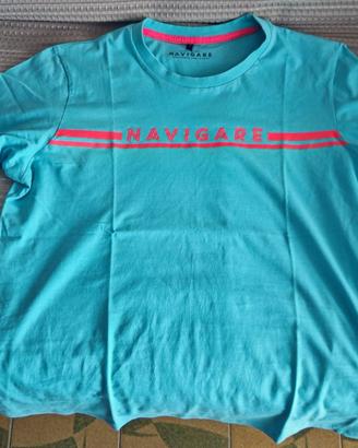 T-shirt maglietta uomo Navigare L azzurra