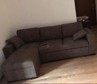 Divano letto con contenitore