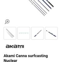 Canna Akami Nuclear Beach con 3 vettini. Surf