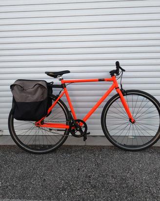 Bici città single speed ELOPS 500 Arancione
