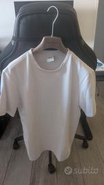 T-shirt Zara bianca con tessuto strutturato - S